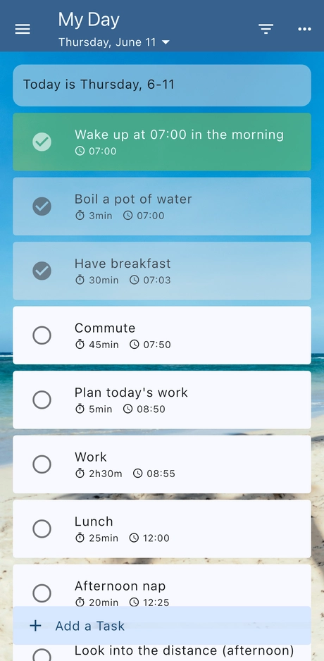 PlanTodo iOS screenshot
